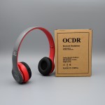 OCDR Headphone Wireless Headsets Exceptional Audio Performance Bluetooth 5.0 Headphones Red