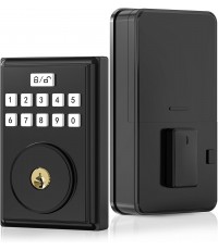 OCDR Keyless Entry Door Lock for Front with Code, Deadbolt Locks with Electronic Keypad, Anti-Peeping Password, Easy Installation, Matte Black