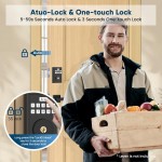 OCDR Keyless Entry Door Lock for Front with Code, Deadbolt Locks with Electronic Keypad, Anti-Peeping Password, Easy Installation, Matte Black