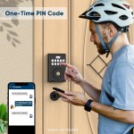 OCDR Keyless Entry Door Lock for Front with Code, Deadbolt Locks with Electronic Keypad, Anti-Peeping Password, Easy Installation, Matte Black