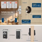OCDR Keyless Entry Door Lock for Front with Code, Deadbolt Locks with Electronic Keypad, Anti-Peeping Password, Easy Installation, Matte Black